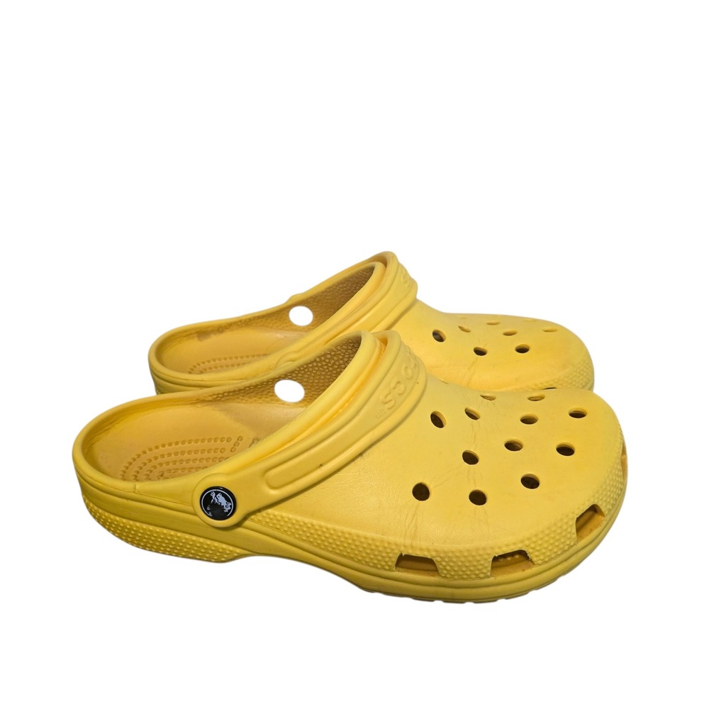 Crocs Classic Clog Yellow Slip On Unisex Comfort Shoes Size M7 W9